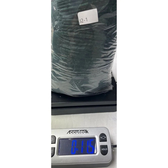 Vintage Good Times Dress 10P Blouson Green Midi Crinkle Pleated Lace 80s Retro - Picture 10 of 10